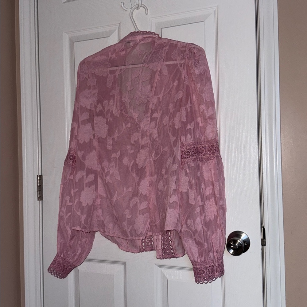 Pink Button Down - Picture 2 of 3
